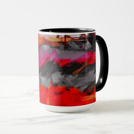 Abstrakte Farben #26 Tasse (VorderseiteRechts)