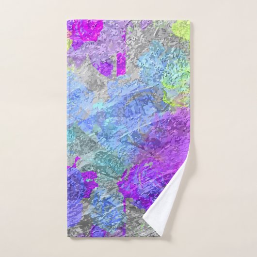 Abstrakte Farben 2 Badhandtuch Set (Handtuch)