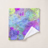 Abstrakte Farben 2 Badhandtuch Set (Waschlappen)