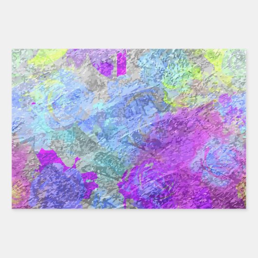Abstrakte Farben 2 Geschenkpapier Set (Vorderseite 3)