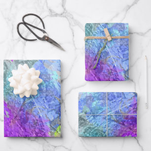 Abstrakte Farben 2 Geschenkpapier Set