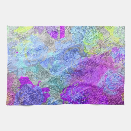 Abstrakte Farben 2 Geschirrtuch (Horizontal)