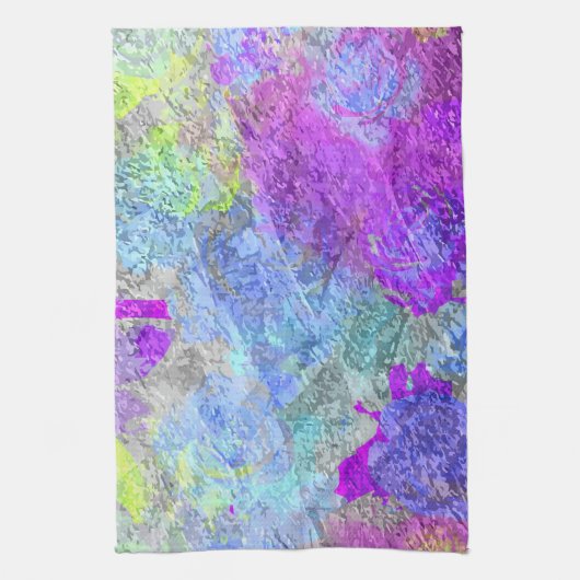 Abstrakte Farben 2 Geschirrtuch (Vertikal)