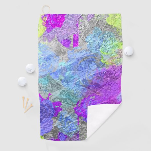 Abstrakte Farben 2 Golfhandtuch (Insitu)