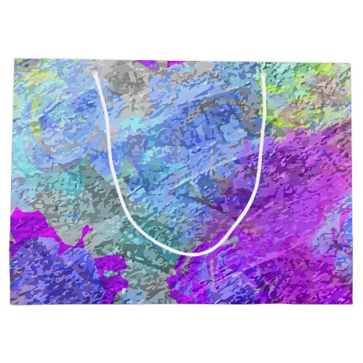 Abstrakte Farben 2 Große Geschenktüte (Rückseite)