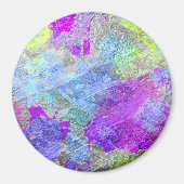 Abstrakte Farben 2 Magnet (Vorne)