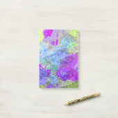 Abstrakte Farben 2 Post-it Klebezettel (Auf Schreibtisch)