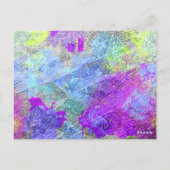 Abstrakte Farben 2 Postkarte (Rückseite)