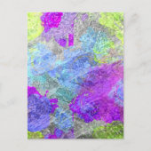 Abstrakte Farben 2 Postkarte (Vorderseite)