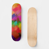 Abstrakte Farben #3 Skateboard (Vorderseite)