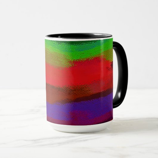 Abstrakte Farben #40 Tasse (VorderseiteRechts)