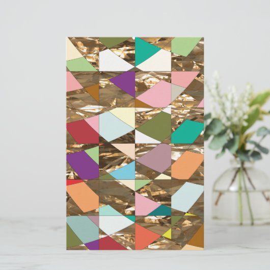 Abstrakte Farben Briefpapier (Stehend Vorderseite)