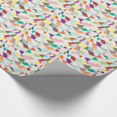 Abstrakte Farben Damask Geschenkpapier (Ecke)