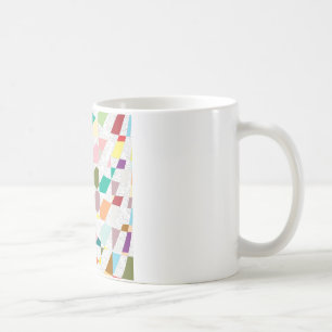 Abstrakte Farben Damask Kaffeetasse