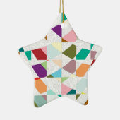 Abstrakte Farben Damask Keramik Ornament (Rechts)