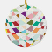 Abstrakte Farben Damask Keramikornament (Vorne)