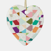 Abstrakte Farben Damask Keramikornament (Rechts)