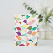 Abstrakte Farben Damask Postkarte (Stehend Vorderseite)