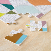 Abstrakte Farben Damask Puzzle (Seite)