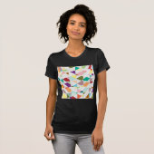 Abstrakte Farben Damask T-Shirt (Vorne ganz)