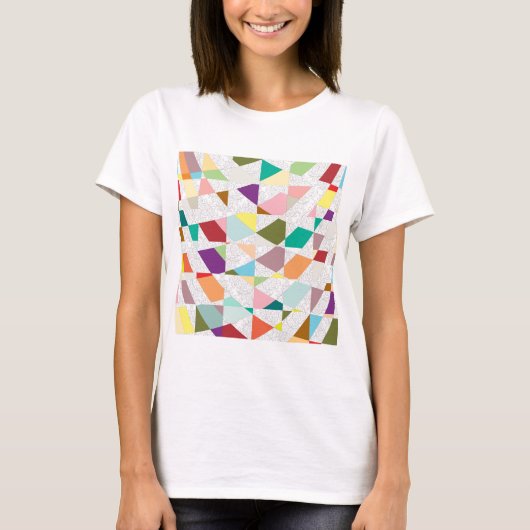 Abstrakte Farben Damask T-Shirt (Vorderseite)