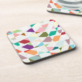 Abstrakte Farben Damask Untersetzer (Linke Seite)