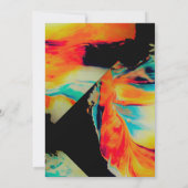 Abstrakte Farben Dankeskarte (Rückseite)