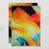 Abstrakte Farben Dankeskarte (Vorne/Hinten)