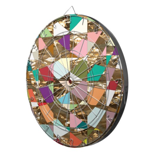 Abstrakte Farben Dartscheibe (Vorderseite rechts)