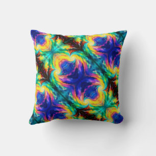 Abstrakte Farben + Design auf einem Sofa-Bett-Stuh Kissen
