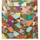 Abstrakte Farben Duschvorhang (Vorderseite)