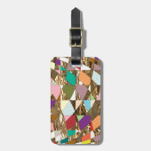 Abstrakte Farben Gepäckanhänger (Vorderseite vertikal)