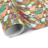 Abstrakte Farben Geschenkpapier (Rolleneckpunkt)