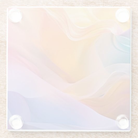 Abstrakte Farben Glasuntersetzer (Rückseite)