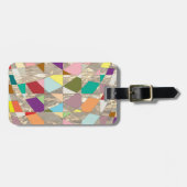 Abstrakte Farben Gold Gepäckanhänger (Vorderseite horizontal)