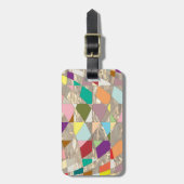 Abstrakte Farben Gold Gepäckanhänger (Vorderseite vertikal)