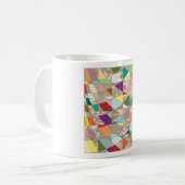 Abstrakte Farben Gold Kaffeetasse (Vorderseite Links)