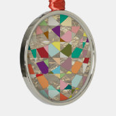 Abstrakte Farben Gold Ornament Aus Metall (Rechts)