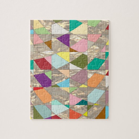 Abstrakte Farben Gold Puzzle (Vertikal)