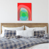 Abstrakte Farben im Rot 210 Leinwanddruck (Insitu (Schlafzimmer))