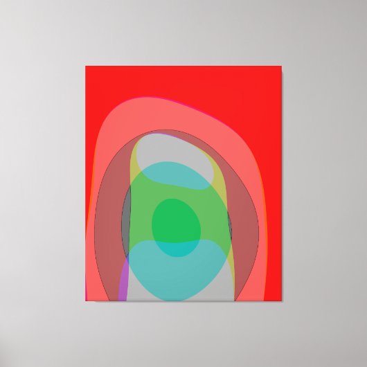 Abstrakte Farben im Rot 210 Leinwanddruck (Vorderseite)