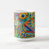 Abstrakte Farben Kaffeetasse (Mittel)