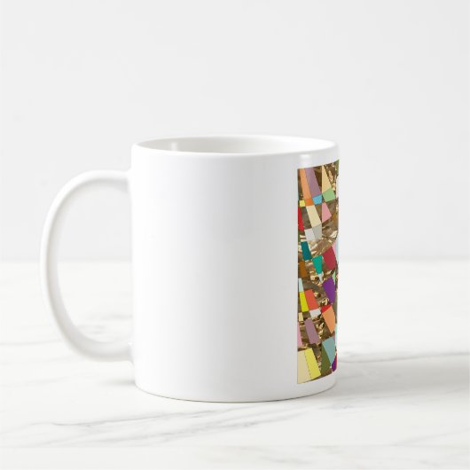 Abstrakte Farben Kaffeetasse (Links)