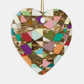 Abstrakte Farben Keramik Ornament (Rechts)