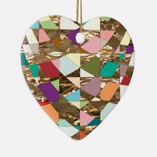 Abstrakte Farben Keramik Ornament (Rechts)