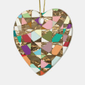 Abstrakte Farben Keramik Ornament (Links)