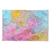 Abstrakte Farben Kissenbezug (Rückseite-Links)