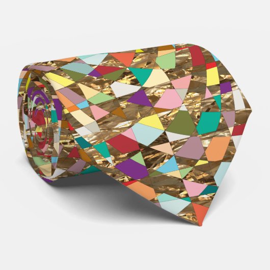 Abstrakte Farben Krawatte (Gerollt)