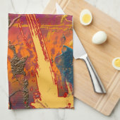 Abstrakte Farben, Kunst Geschirrtuch (Viertel Falte)