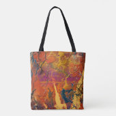Abstrakte Farben, Kunst Tasche (Rückseite)